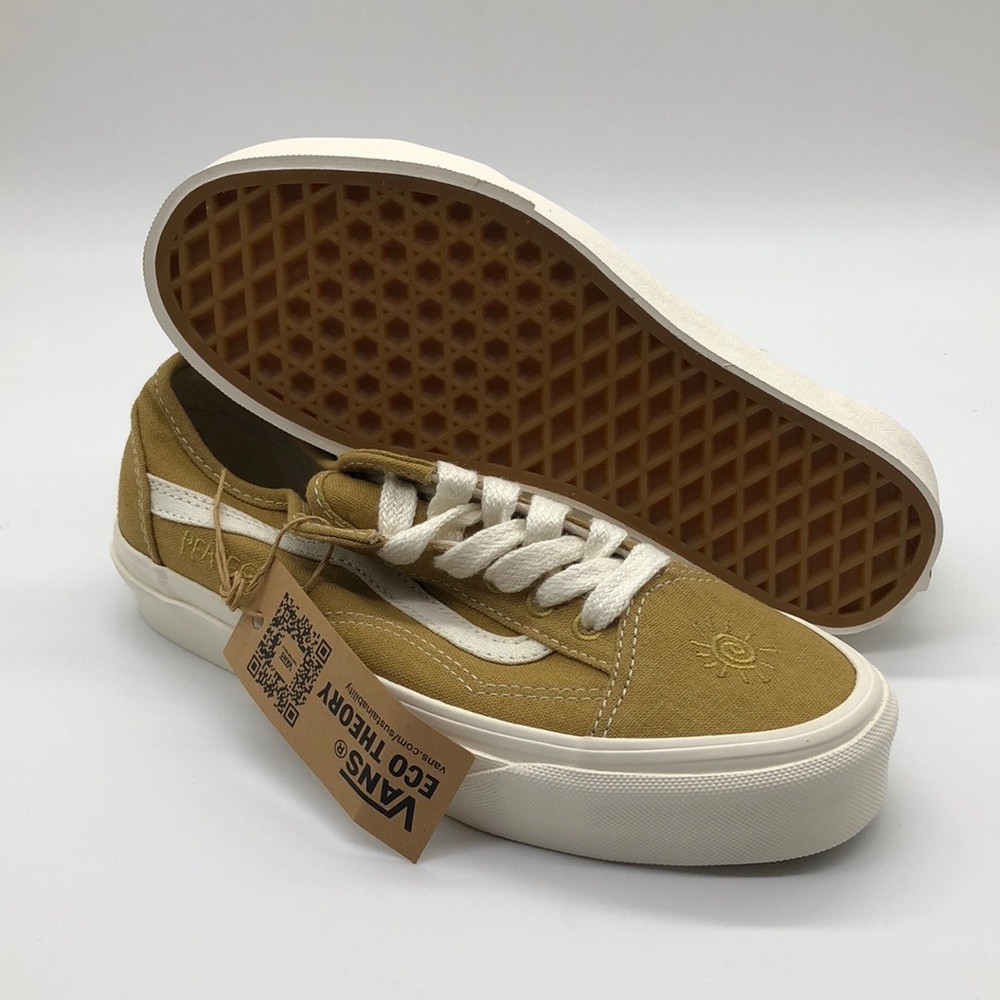 VANS ECO THEORY OLD SKOOL TAPERED SHOES, VN0A54F4ASW, Mustard BRAND NEW.